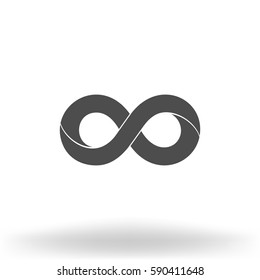 Limitless sign icon. Infinity symbol Isolated