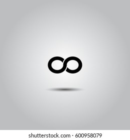 Limitless sign icon. Infinity symbol Isolated on White Background