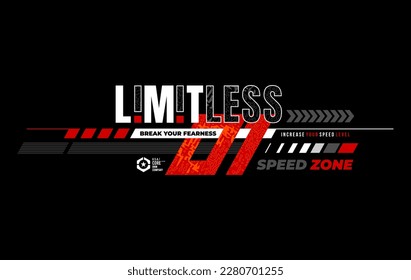 limitless slogan tee graphic typography for print t shirt.
