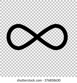 Limitless symbol. Flat style icon on transparent background