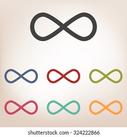 Limitless symbol icon set