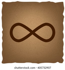 Limitless symbol. Vintage effect