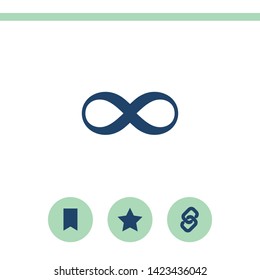 Limitless vector icon. Infinity symbol.  Classic flat style. Quality design element.