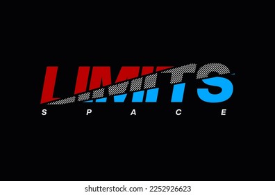 limits  typography for print t shirt
