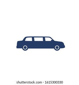 limo car icon on white