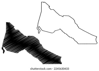 Gemeinde Limoeiro do Norte (Bundesstaat Ceará, Gemeinden Brasilien, Föderative Republik Brasilien) Karte, Vektorgrafik, Skizze Limoeiro do Norte Karte