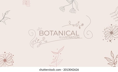 Limonium, Hand drew wedding herb, plant, and monogram with elegant leaves for invitation save the date card design. Botanical rustic trendy greenery vector illustration can be used for any purpose