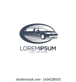 Limousine Car Logo Design Vector Template