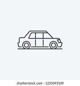 Limousine Car Modern Simple UI Vector Icon