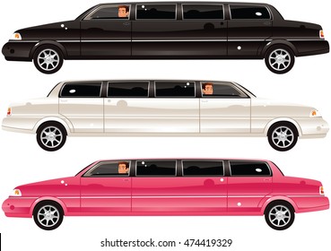 Limousine cars.