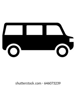 Limousine Glyph Vector Icon