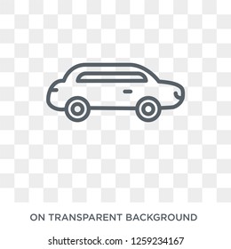 Limousine icon. Limousine design concept from  collection. Simple element vector illustration on transparent background.