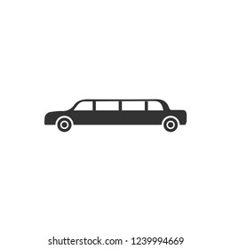 Limousine. Icon Flat