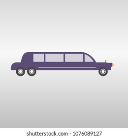 Limousine icon, sign. 