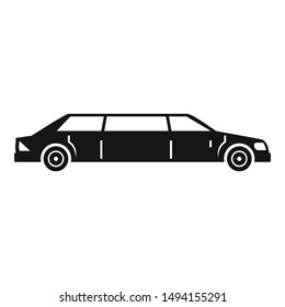 Limousine icon. Simple illustration of limousine vector icon for web design isolated on white background