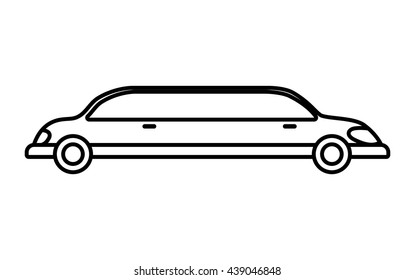 limousine icon. transportation design. vector graphic