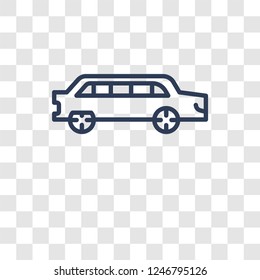 Limousine icon. Trendy Limousine logo concept on transparent background from Transportation collection