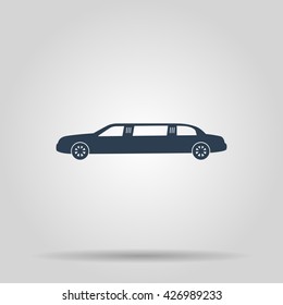 Limousine icon. Vector concept illustration for design