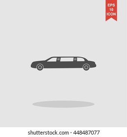 Limousine icon. Vector concept illustration for design