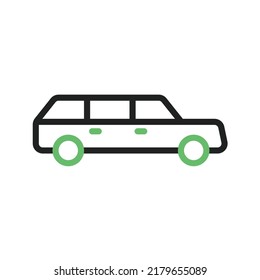 Limousine icon vector image. Can also be used for Vehicles. Suitable for mobile apps, web apps and print media.