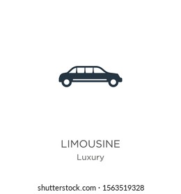 Limousine icon vector. Trendy flat limousine icon from luxury collection isolated on white background. Vector illustration can be used for web and mobile graphic design, logo, eps10