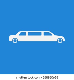 Limousine icon,sign. Modern simple design,flat style. Vector illustration EPS8