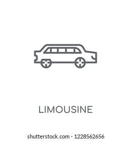 Limousine linear icon. Modern outline Limousine logo concept on white background from Transportation collection. Suitable for use on web apps, mobile apps and print media.