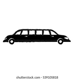 Limousine luxury vehicle icon vector illustration graphic design