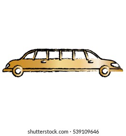 Limousine luxury vehicle icon vector illustration graphic design