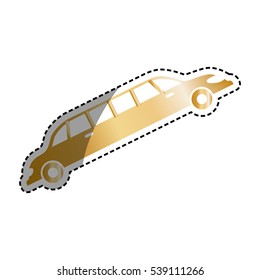 Limousine luxury vehicle icon vector illustration graphic design