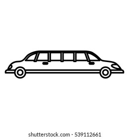 Limousine luxury vehicle icon vector illustration graphic design