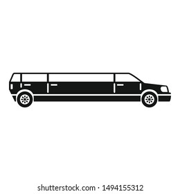 Limousine service icon. Simple illustration of limousine service vector icon for web design isolated on white background