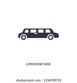 limousine side view icon. Simple element illustration from mechanicons concept. limousine side view editable symbol design on white background. Can be use for web and mobile.