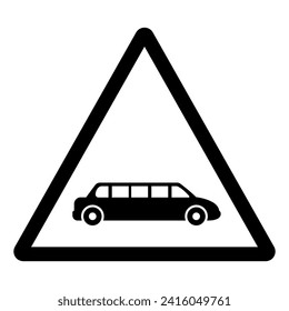 Limousine Symbol Sign,Vector Illustration, Isolate On White Background Label. EPS10