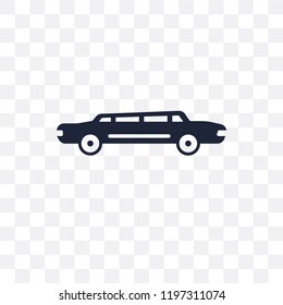 Limousine transparent icon. Limousine symbol design from Transportation collection.