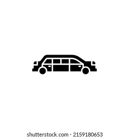 limousine vector icon. transportation and vehicle icon solid style. perfect use for icon, logo, illustration, website, and more. icon design solid style