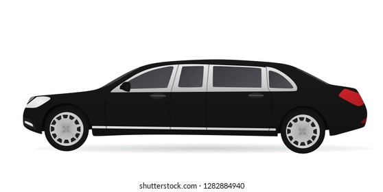 Limousine. vector illustration