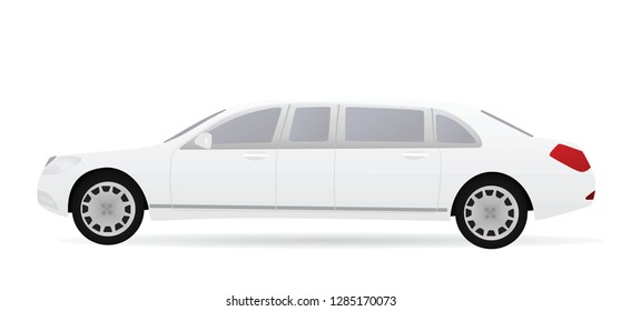 Limousine. vector illustration