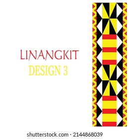 LINANGKIT DESIGN 3. It is a form of embroidery made by women from several native tribes in Sabah Borneo 