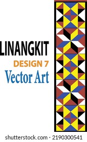 Linangkit is a traditional hand woven embroidery by the natives of Sabah, Malaysia. It is suitable for printing tshirts and clothings for festivities throughout the year which are in high demand