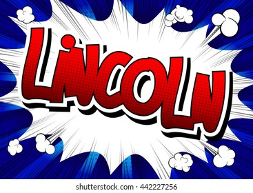 Lincoln - Comic book style word