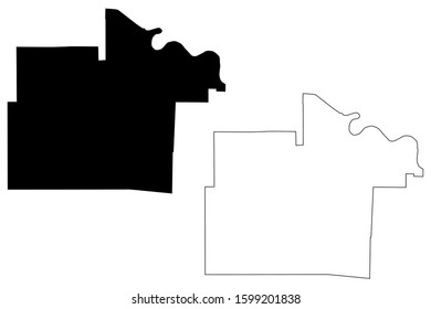 Lincoln County, Arkansas (U.S. county, United States of America,USA, U.S., US) map vector illustration, scribble sketch Lincoln map