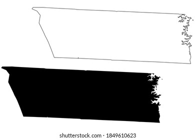 Lincoln County, North Carolina State (U.S. county, United States of America, USA, U.S., US) map vector illustration, scribble sketch Lincoln map