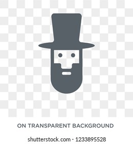 Lincoln icon. Trendy flat vector Lincoln icon on transparent background from United States of America collection. 