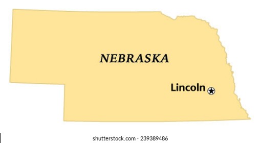 Lincoln, Nebraska locate map