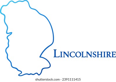 Mapa de gradiente lineal del condado de Lincoln
