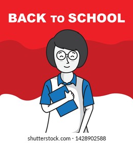 Linda want back to school in indonesia