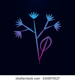 Linden hand drow nolan icon. Simple thin line, outline vector of tea icons for ui and ux, website or mobile application
