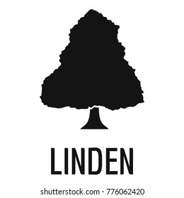 Linden tree icon. Simple illustration of linden tree vector icon for web