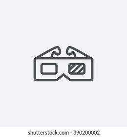 line 3d glasses Icon